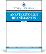 Turkiye Klinikleri Anesthesiology Reanimation - Special Topics